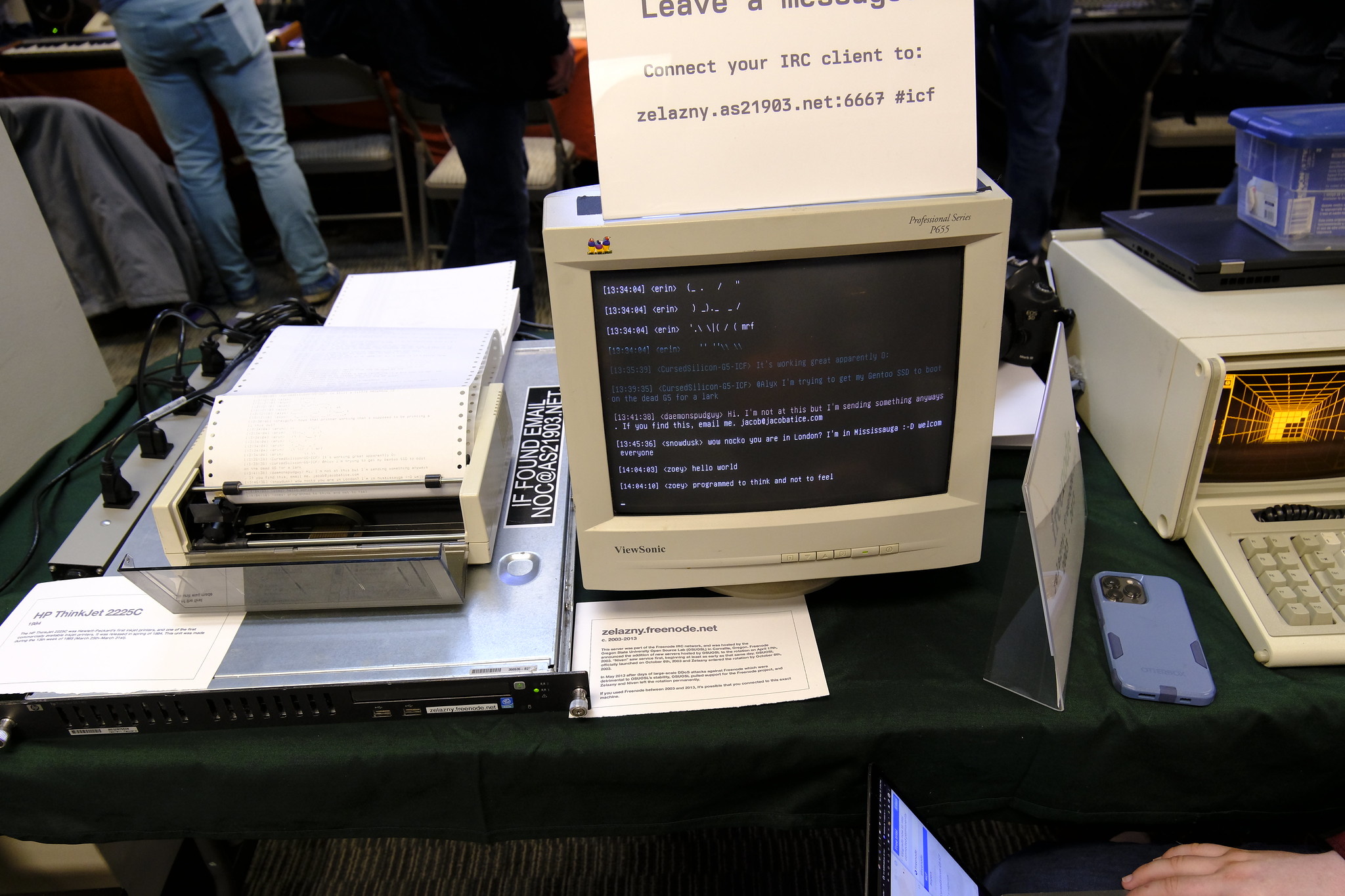 the IRC display, as described in this section